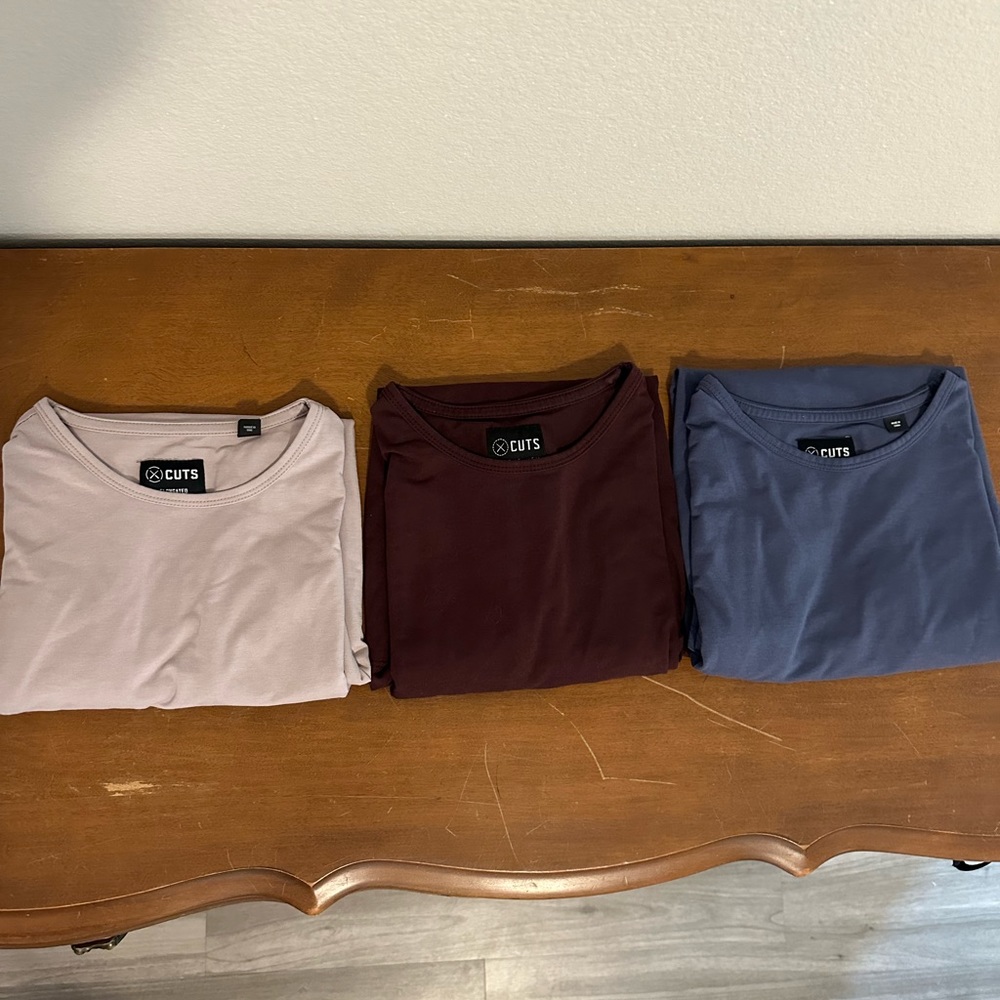 Cuts AO Short Sleeve Tees Pack of 3